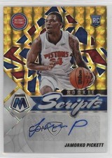 2021 Panini Mosaic Rookie Scripts Gold Prizm Jamorko Pickett #RS-JPI Auto 03x6