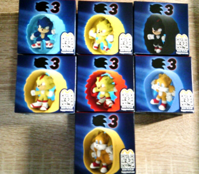 mc donalds spielzeug 2024''Sonic the Helgehog''-7 Figuren.