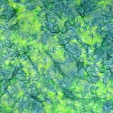 An Anthology Lava Cotton Batik, A Green Navy Wonder, Per 1/2 Yd