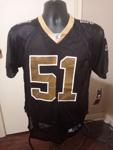New NWT Boys Jonathan Vilma Reebok New Orleans Saints #51 Jersey Large 14-16 NFL