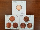 1982 P&D LINCOLN CENT 7 COIN SET ~ COPPER/ZINC ~ LARGE & SMALL DATES (BU) ~SS — photo 1