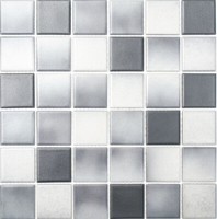 Keramikmosaik Grau Anthrazit Boden Wand KüChe Dusche Art:Wb16-2211-R10 | 1 Matte