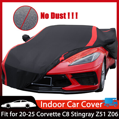 Dust Protection Indoor Car Cover Fit For Corvette C8 Stingray Z51 Z06 2020-2025