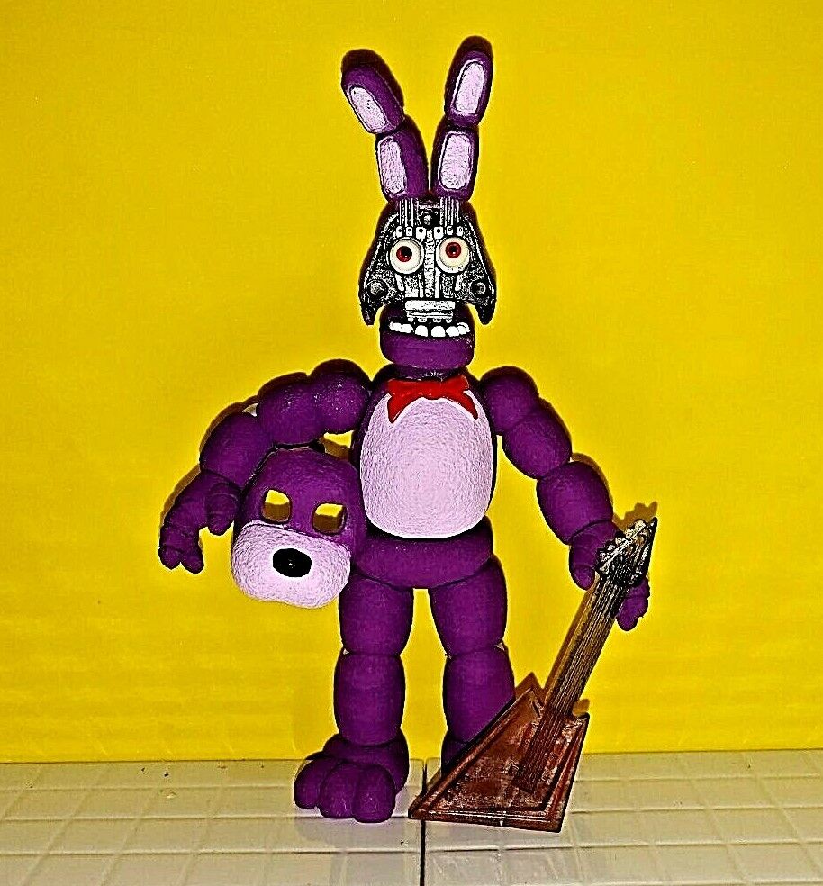 GLAMROCK BONNIE action figure 8 FNAF Five Nights at Freddy's SECURITY  BREACH ⚡⚡