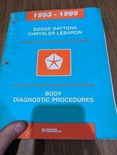 1993- 1995 Dodge Daytona Lebaron Body Diagnostic Procedures Manual