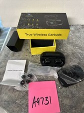 Azpen NVEE True Wireless Earbuds and Portable Charging Bank Black READ