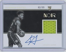 2019-20 Panini Noir Black and White De'Andre Hunter RPA 03/99