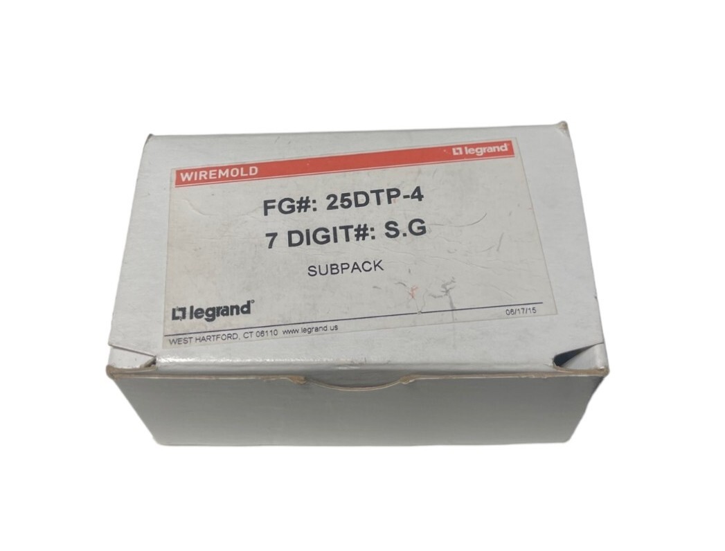 NEW Wiremold FG#: 25DTP-4, 7 DIGIT#: S.G Subpack **SALE** | eBay