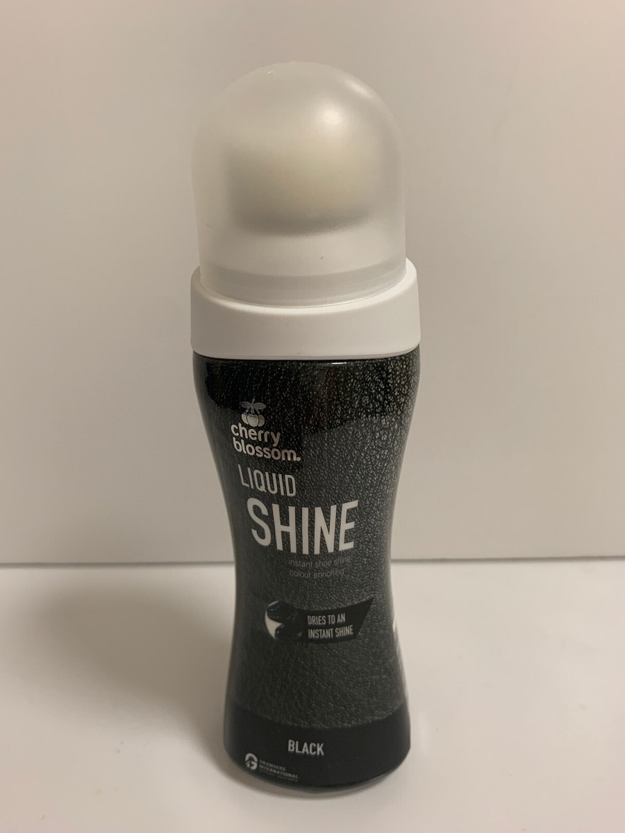 Shoe Polish Cherry Blossom Liquid Black Brown 85ml Combined