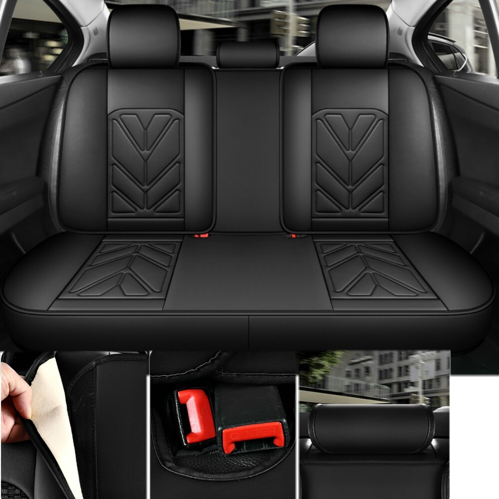 For Honda CRV Leather Front + Rear Car Seat Covers 5Seat Protectors