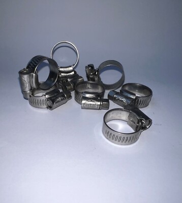 Orbit, 13-20mm, Schneckenantrieb Schlauchschellen, W4 Edelstahl, 8er Pack (o-stk)