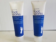 2 Avon Foot Works Intensive Moisture Foot Cream 2.5 Fl Oz 