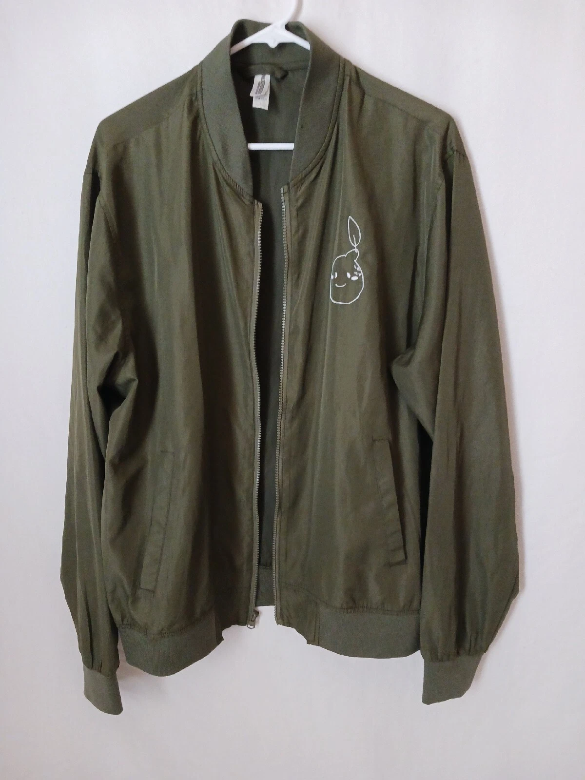 Independent Trading Jacket Adult Large Olive Green Windbreaker Mens Womens