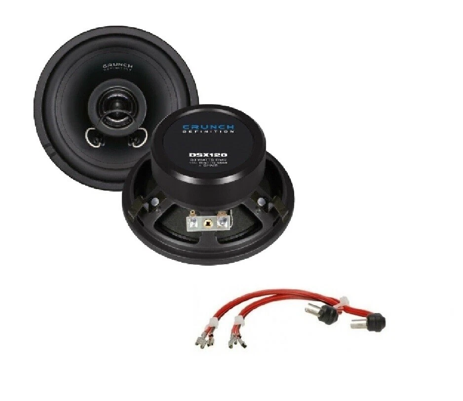 Crunch DSX120 12 cm 2 voies haut-parleurs enceintes tableau de bord W124 S124... - Photo 2/4