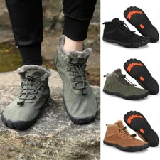 Winter Boots Snow Barefoot Casual Shoes Outdoor Work Shoes Warm Fur Ankle Shoes