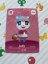 JUDY  430 Animal Crossing Amiibo Card SERIES 5 MINT NEVER SCANNED 