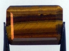 TIGER EYE 14 x 10 MM EMERALD CUT ALL NATURAL GEMSTONE