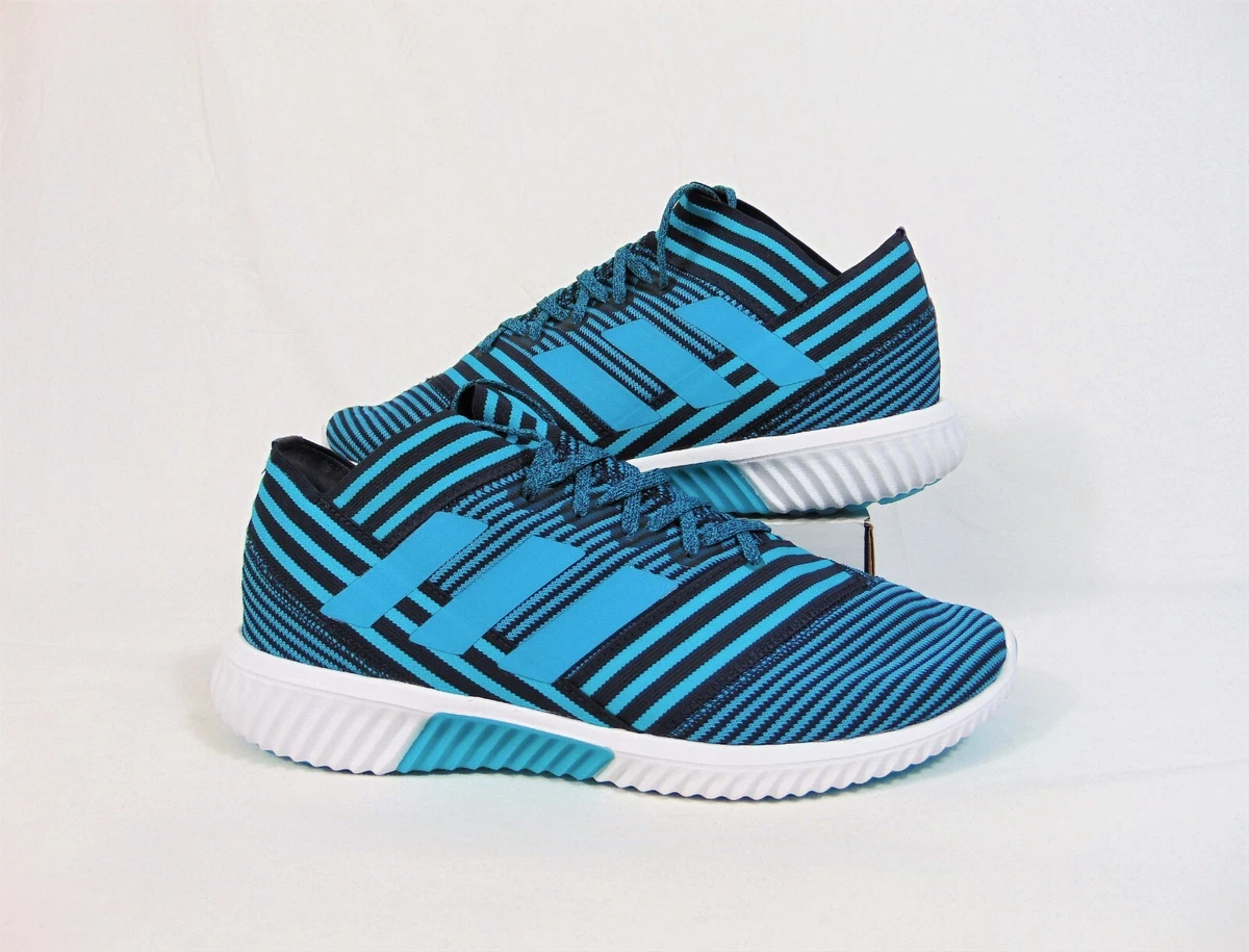 Cubo carro Literatura Adidas Nemeziz Tango 17.1 TR Blue Training Soccer Shoes Sz 9.5 NEW BY2306  RARE | eBay