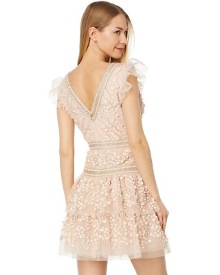 bcbg embroidered cocktail dress PINK ROSE EMBROIDERED MAXI DRESS – De Novoo main image 0