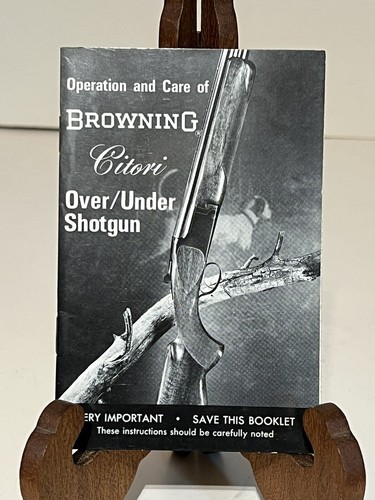 Operation & Care of BROWNING Citori Over/Under Shotgun | eBay
