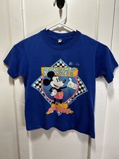Vintage Sherry Mickey Mouse Walt Disney Florida Single Stitch T Shirt Kids 10/12