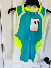 PEARL IZUMI Women's "Elite Inrcool Tri SL" Jersey Blu/Volt Jersey Size M