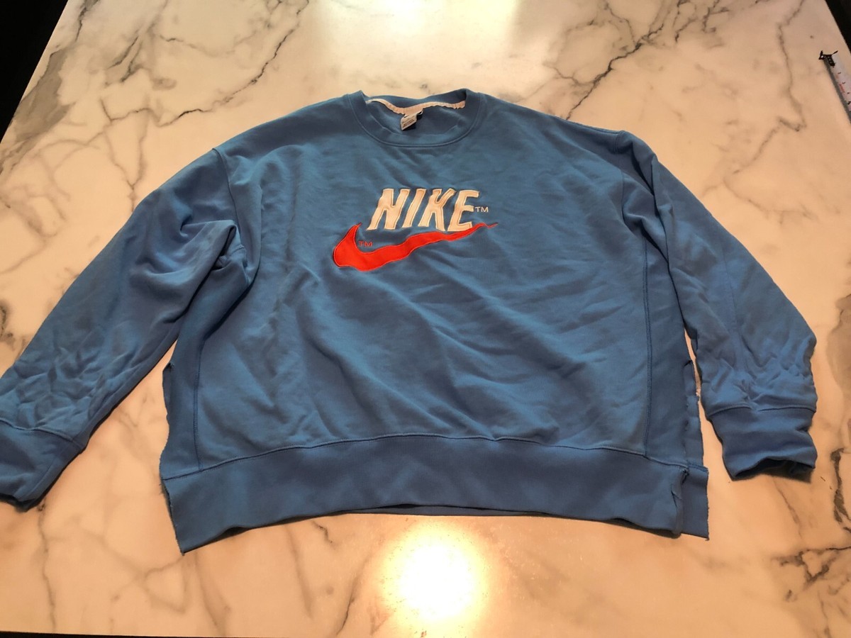 nike blue and orange sweatshirt