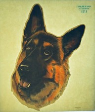 Original Vintage German Shepherd Dog Iron On Transfer