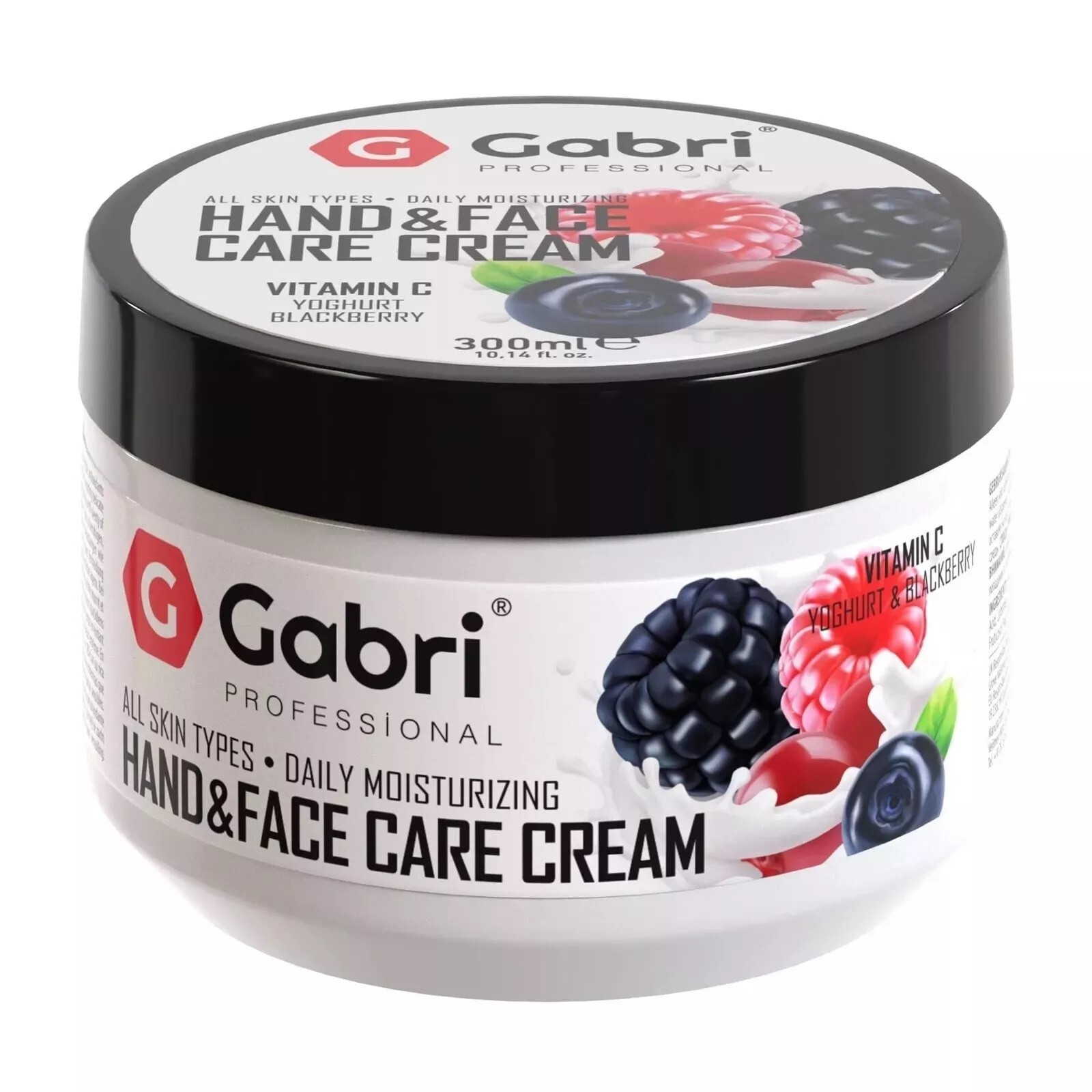 Gabri Professional Vitamin C Yogurt Blackberry Hand Face Moisturising Skin Cream