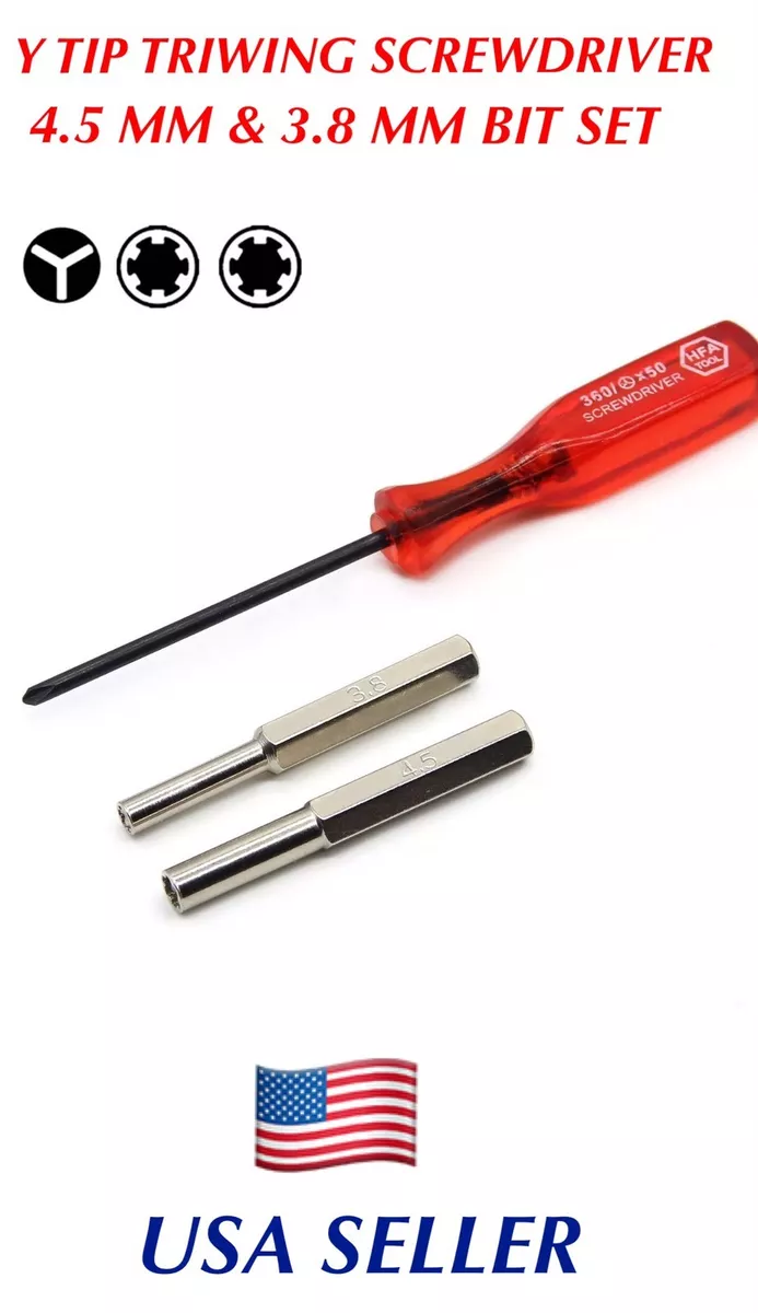 3.8mm 4.5mm Tri Wing Screwdriver Bit Tool Nintendo NES SNES N64 Game Boy USA