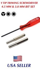 3.8mm 4.5mm Tri-Wing Screwdriver Bit Tool Nintendo NES SNES N64 Game Boy USA