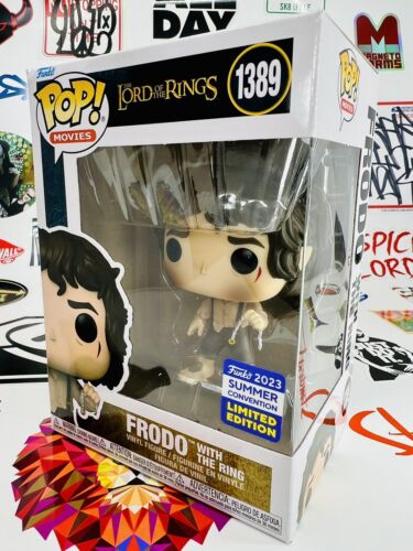 Funko Pop Lord of the Rings #1389 Frodo w/ The Ring SDCC 2023 Ltd Edtn (Box Dmg) - Picture 1 of 11