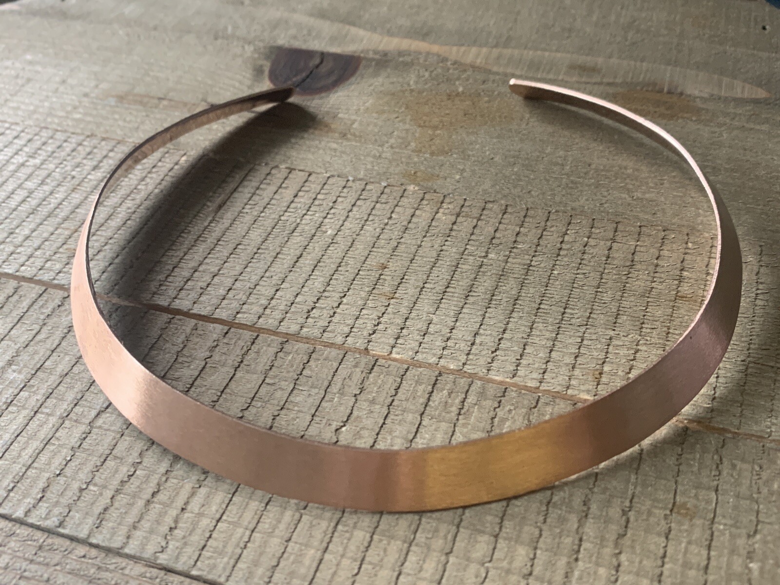 STUNNING Signed Dean Davidson Solid Brushed Coppe… - image 1