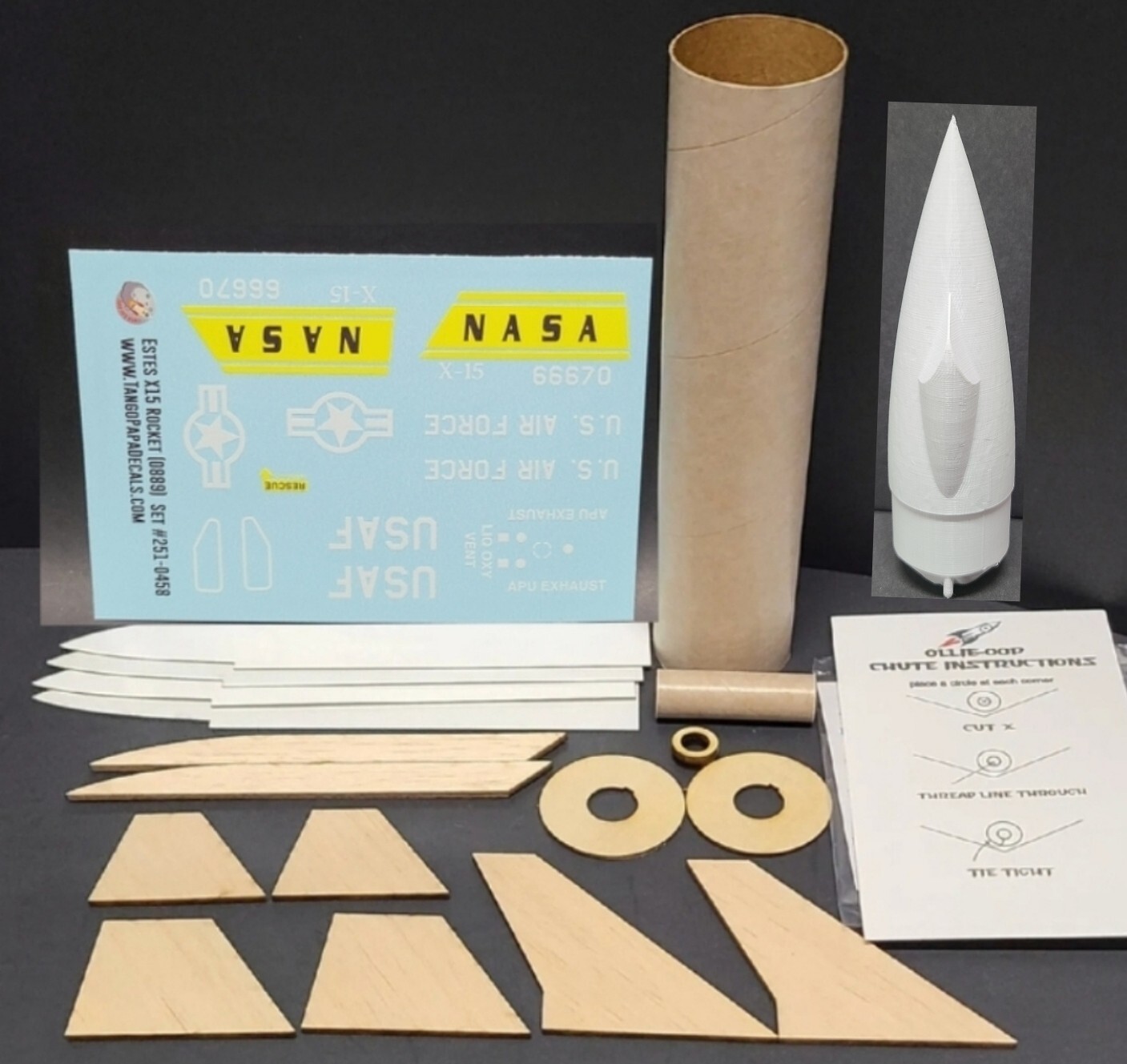 Estes X15 Flying Model Rocket Kit 0889 NASA X 15 Model Rocket Clone