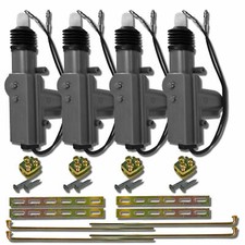 4 Universal Power Door Lock Actuators Compatible w/ Keyless Entry Alarm Four