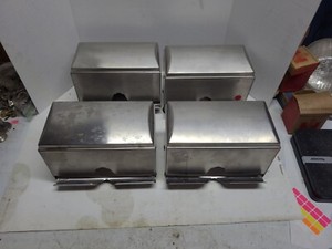 4 Tablecraft 237 2 Side Straw Dispeser Silver