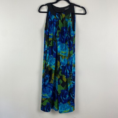Long Tall Sally Dress Womens US 6 Sleeveless Blue Green Black Floral  Pockets | eBay