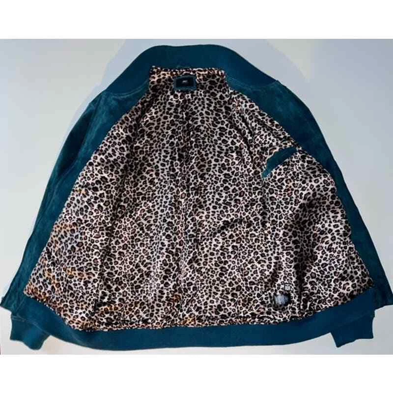 OBEY Green Suede Jacket - Large - Image 3 of 4