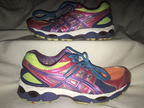 Asics gel nimbus 14 femme arc-en-ciel Taille 8,5 EUC ! - Photo 1 sur 9