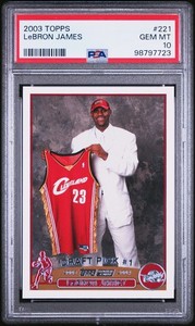 graded lebron james rookie cards HOFSM.COM Hall of Fame Sports Memorabilia Psa 10 Lebron James Rookie
