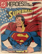 1987 SUPERMAN SOURCEBOOK  DC HEROES ROLE PLAYING REFERENCE 233 NEW SEALED USA