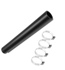 1 1/2" ID Gasoline Fuel Filler Neck Hose with 4 Clamps - 15 7/8" Straight Gas