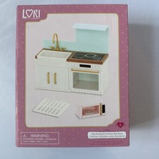 Lori Doll Backsplah Urban Kitchen - mini dolls set - Brand new & Sealed  - UK 