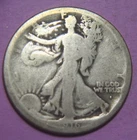 1916-S Liberty Walking Silver Half Dollar - 50C - No Reserve!