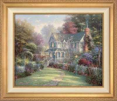 Thomas KINKADE Victorian Garden 2 Limited Edition Giclee CANVAS Art Dream Home - Image 1 of 4