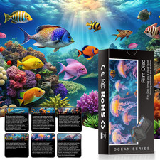 Galaxy Projector Disc,Ocean Version Projector Disc,4K Replaceable 6 HD Galaxy Di