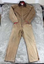 Walls Men's L Tall Brown Blizzard Pruf Insulated Apparel Coveralls MADE IN USA