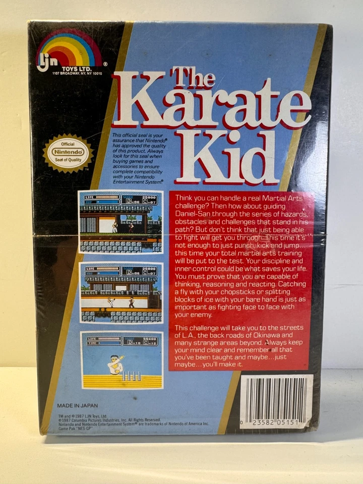 SEALED Karate Kid (Nintendo NES, 1987) Authentic. Oval Seal. - Image 2 of 4
