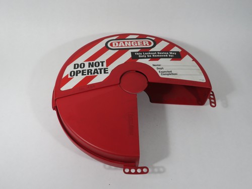 Master Lock 484 Valve Lockout 8"-13" Diameter Handles USED