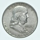 Better 1949 US Franklin 90% Silver Half Dollar Coin Collection Set Break *705